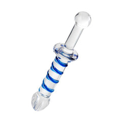 Sexus Glass Dildo Probe w Handle 23cm