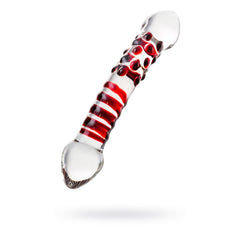 Sexus Glass Dildo Red Delight 19cm