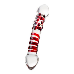 Sexus Glass Dildo Red Delight 19cm