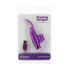 Power Bullet Teasing Tongue  w Rechargeable Bullet Purple