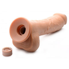 8.5in Dual Density Squirting Dildo Medium w Remote