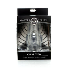 Clear View Hollow Anal Plug Large