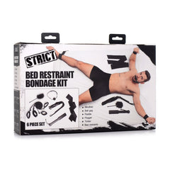 Bed Restraint Bondage Kit Black