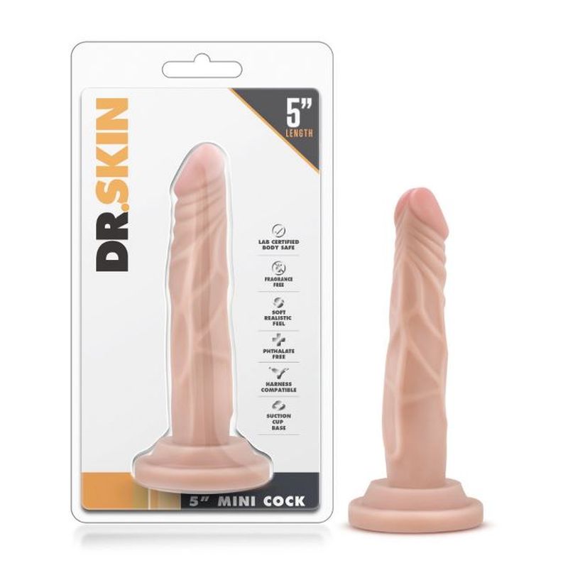 Dr Skin 5in Mini Cock Beige