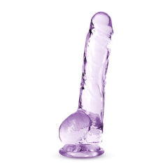 Naturally Yours 8" Crystaline Dildo Amethyst