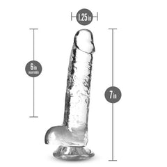 Naturally Yours 7" Crystaline Dildo Diamond