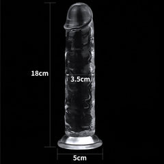 Clear Dildo 7in