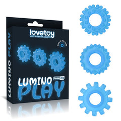 Lumino Play Penis Rings 3 Pc