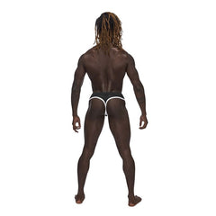 Male Power Sport Mesh Thong Black