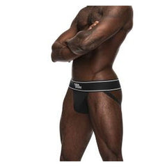 Male Power Modal Rib Jock Black