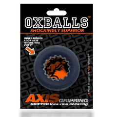 Axis Rib Griphold Cockring Black Ice