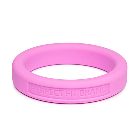 Classic Silicone Medium Stretch Penis Ring 44mm Pink