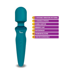 Viben Fierce Rechargeable Wand Massager Ocean