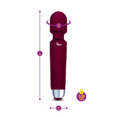 Viben Tempest Rechargeable Wand Massager Ruby