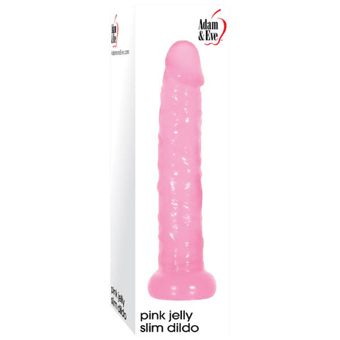 Adam & Eve Pink Jelly Slim Dildo