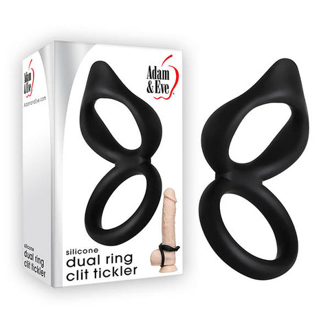 Adam & Eve Silicone Dual Ring Clit Tickler