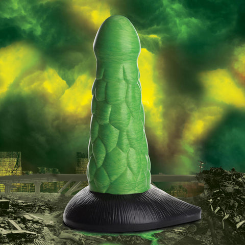 Creature Cocks Radioactive Reptile Thick Scaly Silicone Dildo