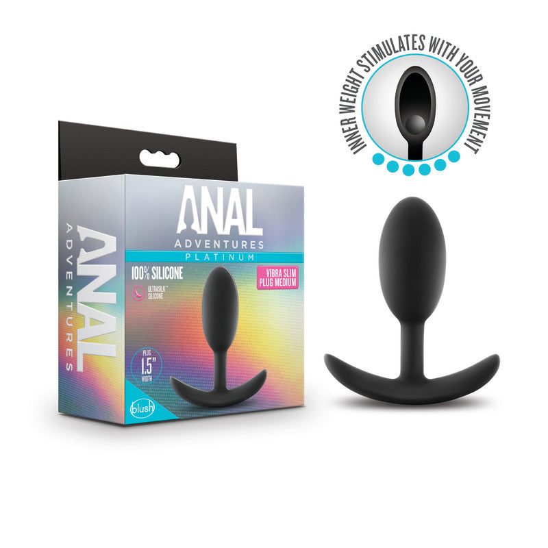 Anal Adventures Platinum Vibra Slim Plug