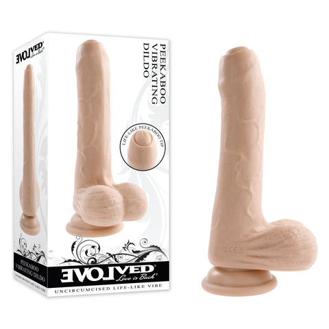 Evolved PEEK A BOO VIBRATING DILDO LIGHT