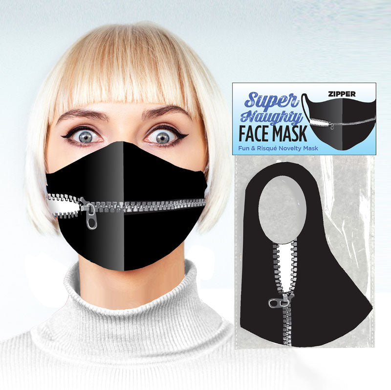 Super Naughty Face Mask - Zipper Mouth