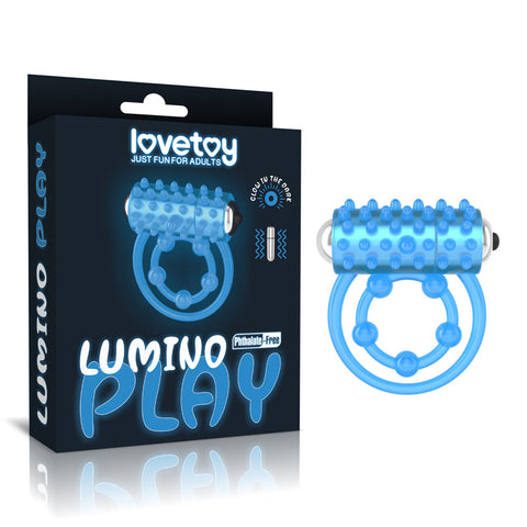 Lumino Play Vibrating Penis & Balls Ring