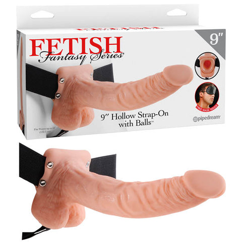 Fetish Fantasy Series 9'' Hollow Strap-on With Balls