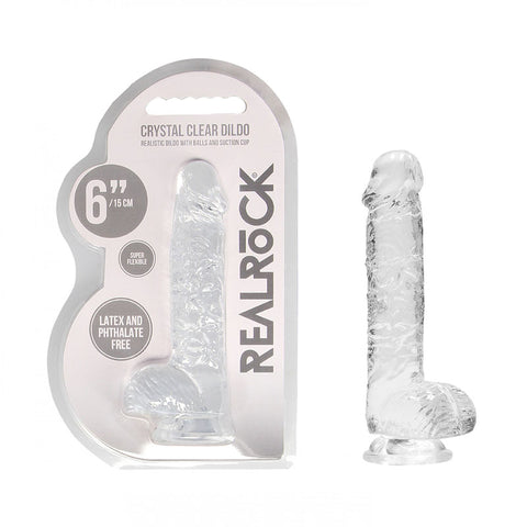 RealRock 6'' Realistic Dildo With Balls