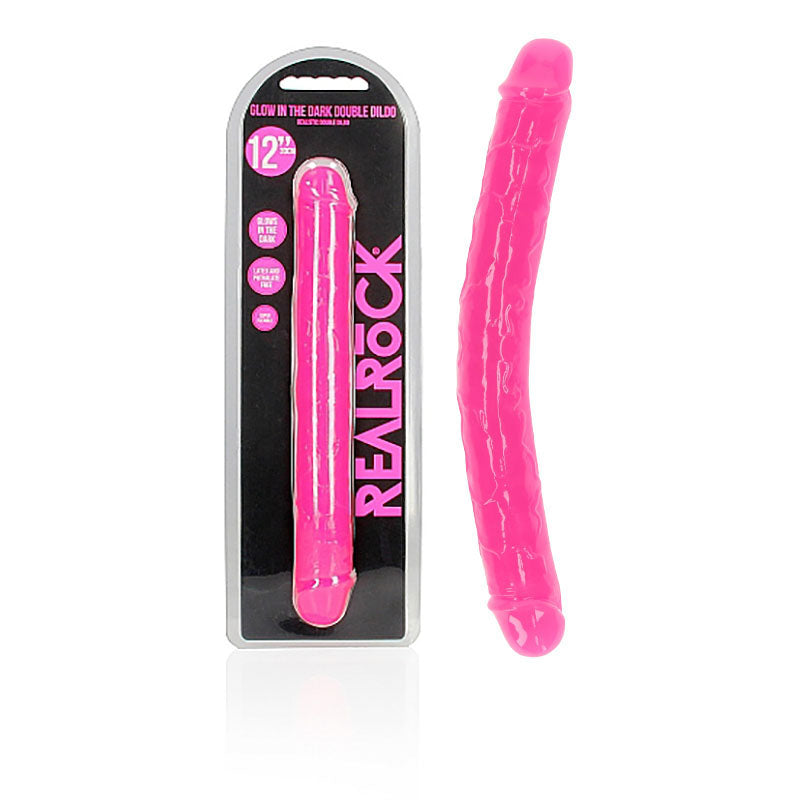REALROCK 30 cm Double Dong Glow - Pink