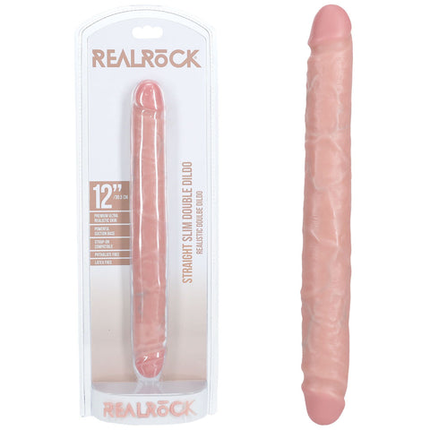REALROCK 30cm Slim Double Dildo - Flesh