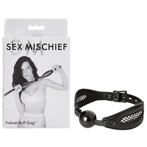 Sex & Mischief Fishnet Ball Gag