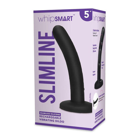 WhipSmart 5'' Slimline Rechargeable Vibrating Dildo